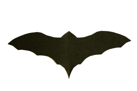 silhouettes of bats made with cardboard and cut out
