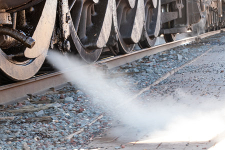 detail of the vent of an old steam train in Williams Arizona