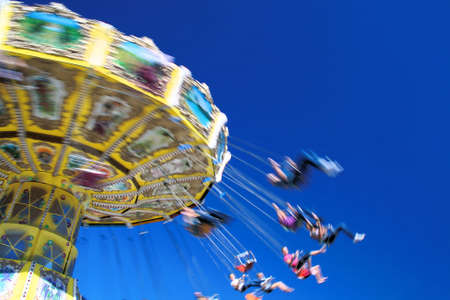 Flying chairsの写真素材