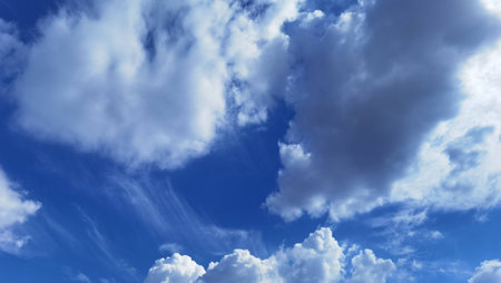 Blue sky background with tiny clouds. Blue sky background with tiny clouds.
