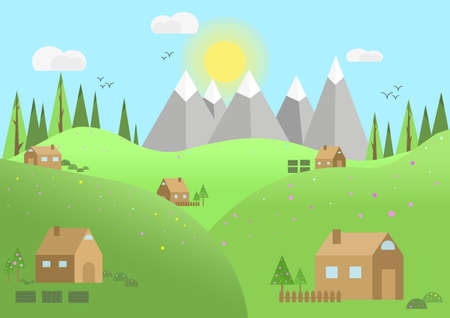 Beautiful spring, great design for any purposes.のイラスト素材