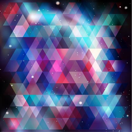 Geometry cosmos background, vector illustrationのイラスト素材