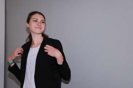 freelance routine - young girl is getting ready for work call