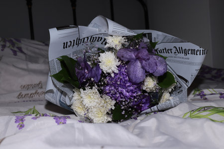 photo of a beautiful bouquet of flowersの写真素材