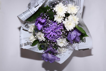 photo of a beautiful bouquet of flowersの写真素材