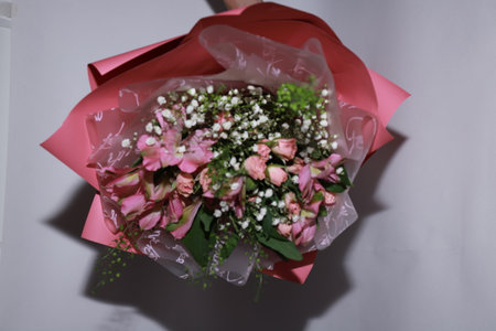 photo of a beautiful bouquet of flowersの写真素材