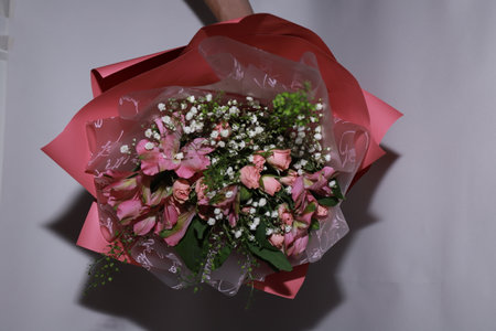 photo of a beautiful bouquet of flowersの写真素材