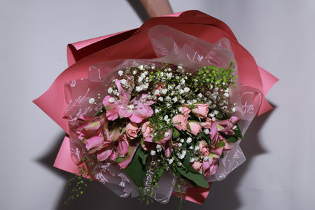 photo of a beautiful bouquet of flowersの写真素材