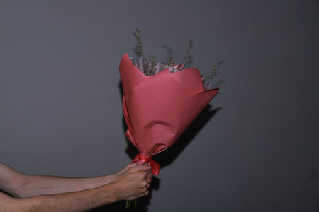 photo of a beautiful bouquet of flowersの写真素材