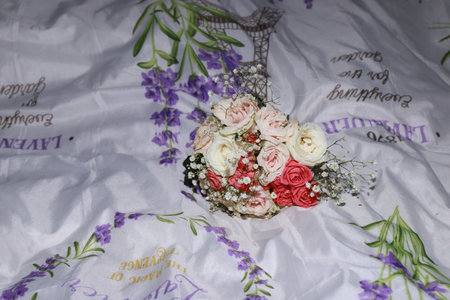 photo of a beautiful bouquet of flowersの写真素材
