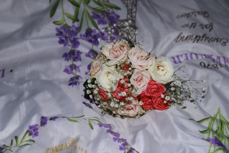 photo of a beautiful bouquet of flowersの写真素材