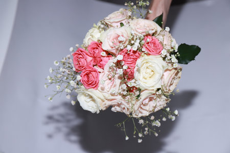 photo of a beautiful bouquet of flowersの写真素材