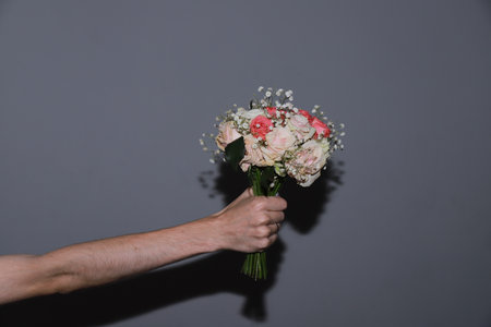 photo of a beautiful bouquet of flowersの写真素材