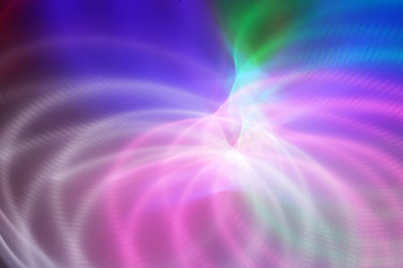 Abstract dynamic background with different colors pink, blue, green. High quality photoの写真素材