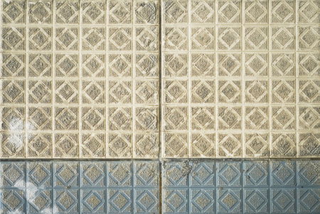 Background with the texture of natural sandstone. Uneven background for drawings. With a space to copy. The texture of the sand on the table next to the beach. View from above. High quality photoの写真素材