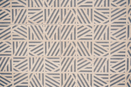 Light stone tiles with an original pattern of lines in a geometric style. Stone texture with space to copy. High quality photoの写真素材