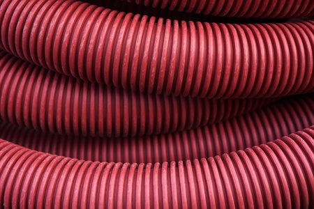 Corrugated for insulation cable of wires underground, plastic tube, electricity protection pipe for...