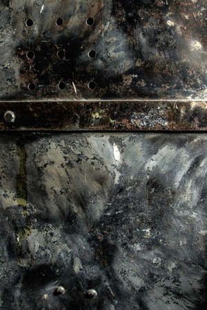 dark rusty metal door photo texture for backgroundの写真素材