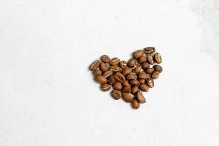 coffee beans on a light background