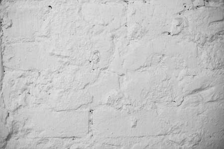Brick wall texture, background, old white bricks High quality photoの写真素材
