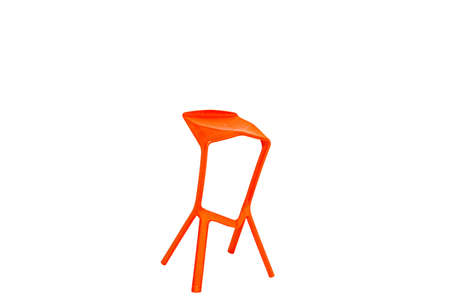 Designer bright bar stool on white background. High quality photoの写真素材