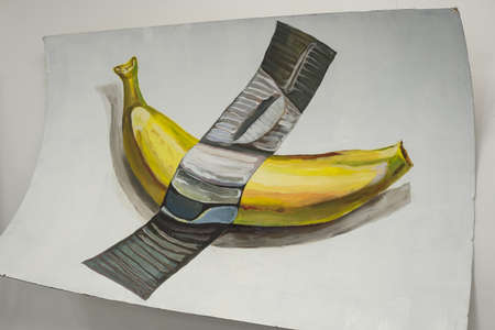 Moscow, Aperel 2022. Art Gallery in the Winzvod Art Center. Exhibition of paintings, contemporary art.のeditorial素材