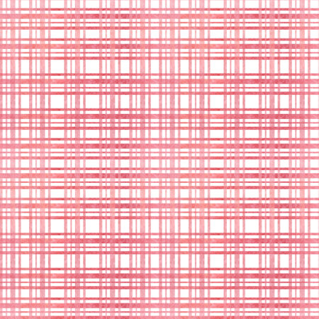 Watercolor red checkered Seamless pattern. background for tableclothの写真素材