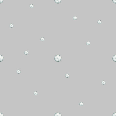 Watercolor mint bubbles seamless pattern. Simple print on grey background. Abstract Hand drawn illustration for fabric, wrapping paper.の写真素材