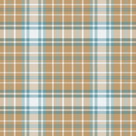 Tartan plaid. Scottish pattern in blue, beige and white cage. Scottish cage. Traditional Scottish checkered background. Seamless fabric texture For textile, packingの写真素材