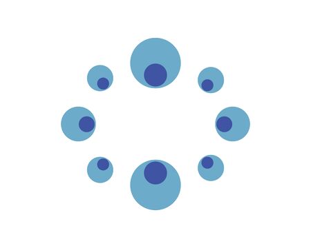 Bubble logo template vector icon illustration designのイラスト素材