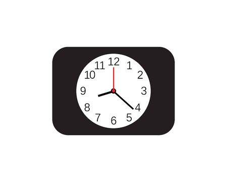 Clock ilustration icon Vector template designのイラスト素材