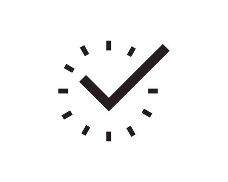 Clock ilustration icon Vector template designのイラスト素材