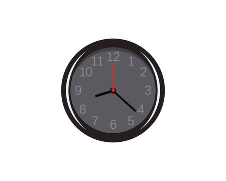 Clock ilustration icon Vector template designのイラスト素材