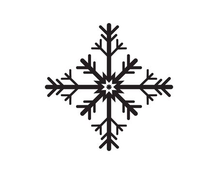 Snowflakes Logo Template illustrationのイラスト素材