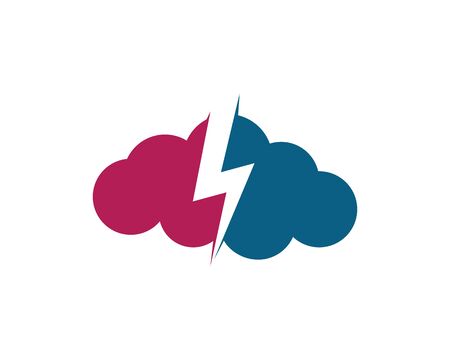 Cloud servers data logo and symbols iconsのイラスト素材