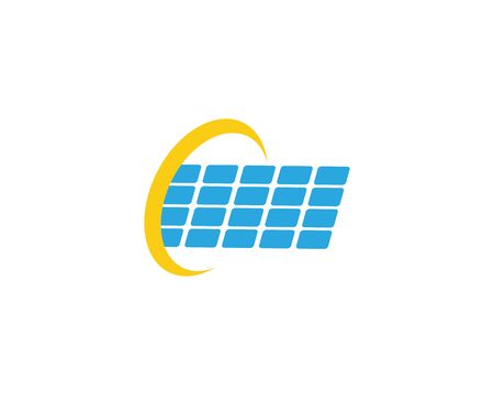 solar energy logo vector templateのイラスト素材