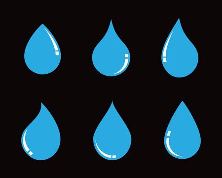 water drop Logo Template vector illustration designのイラスト素材