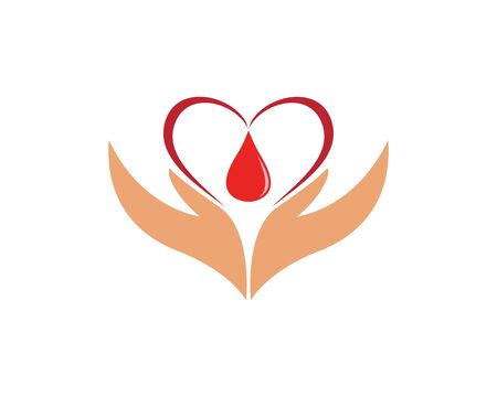 Blood logo template vector icon illustration designのイラスト素材
