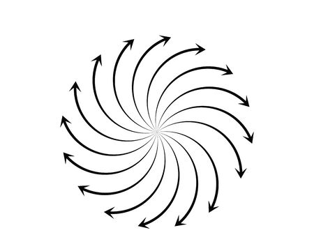 vortex circle logo and symbols template icons appのイラスト素材