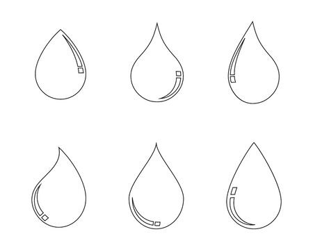 Water drop Logo Template vector illustration designのイラスト素材