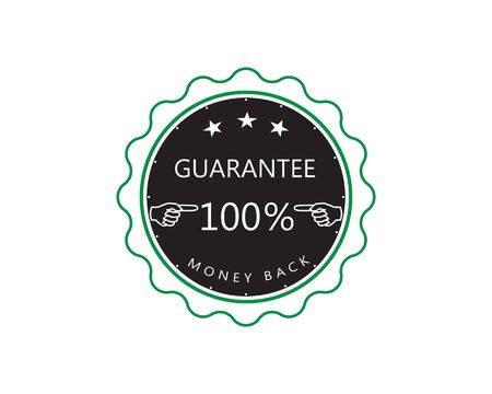Guarantee Gold stamp sign vector illustrationのイラスト素材