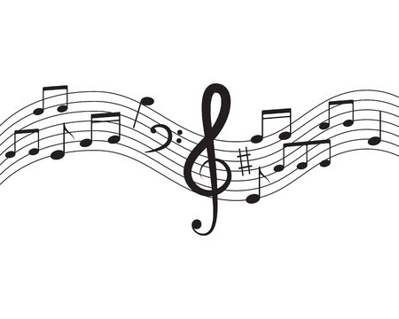 Music note Icon Vector illustrationのイラスト素材