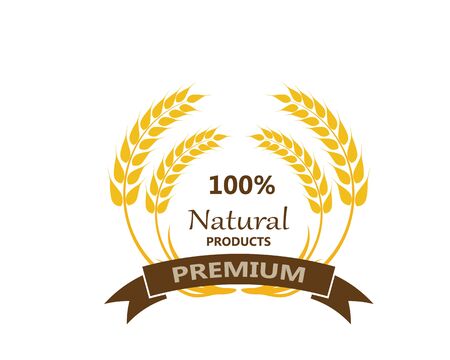 Agriculture wheat Logo Template vector icon designのイラスト素材