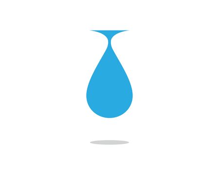 Water drop Logo Template vector illustration designのイラスト素材