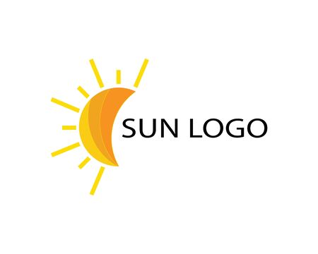 Vector Icon Logo Template Sun over horizonのイラスト素材