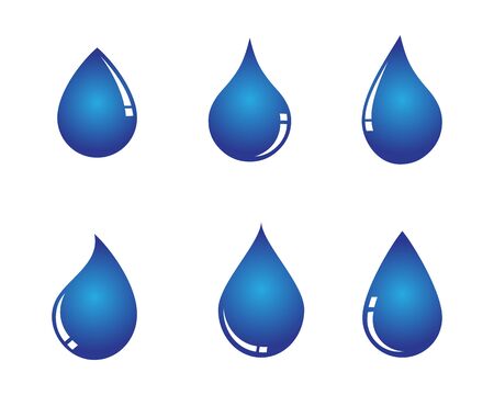 water drop Logo Template vector illustration designのイラスト素材