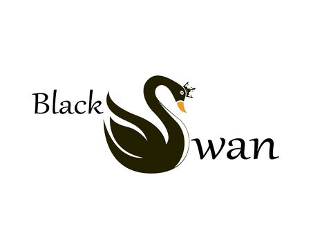 Swan logo Template vector icon illustration designのイラスト素材