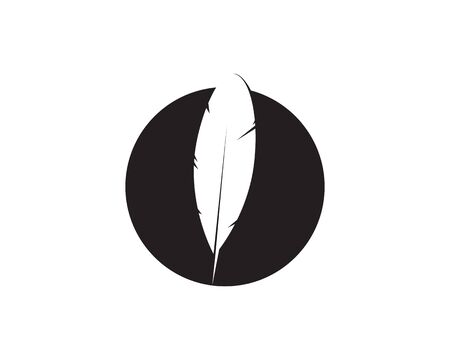 Feather pen write sign logo template app iconsのイラスト素材