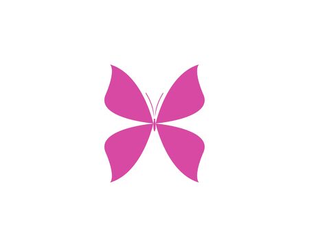 Vector - Butterfly conceptual simple, colorful icon. Logo. Vector illustrationのイラスト素材