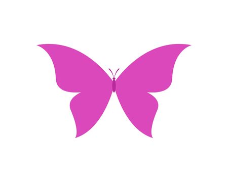 Vector - Butterfly conceptual simple, colorful icon. Logo. Vector illustrationのイラスト素材